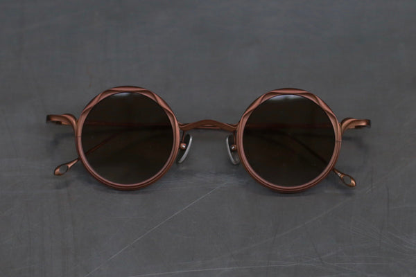 Rigards RG1100TI series pure titanium + beta titanium handmade glasses antique frame bronze pieces